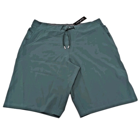 Hylete Other - HYLETE Verge III Athletic Gym Shorts Mens XL Green Drawstring Pockets NEW NWT